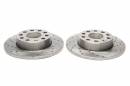 Тормозные диски 256 mm с перфорацией и насечками VW Touran 1T TA-TECHNIX EVOBS1488P
