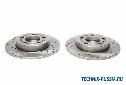 Тормозные диски 239 mm с перфорацией и насечками VW Golf V TA-TECHNIX EVOBS1518P