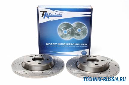 Тормозные диски 294 mm с перфорацией и насечками VW T4 TA-TECHNIX EVOBS1547P