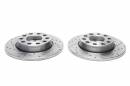 Тормозные диски 255 mm с перфорацией и насечками Audi A4 B6 B7 Cabriolet TA-TECHNIX EVOBS1548P