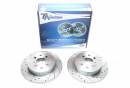 Тормозные диски 260mm с перфорацией и насечками Honda Civic VII Хетчбэк TA-TECHNIX EVOBS1557P