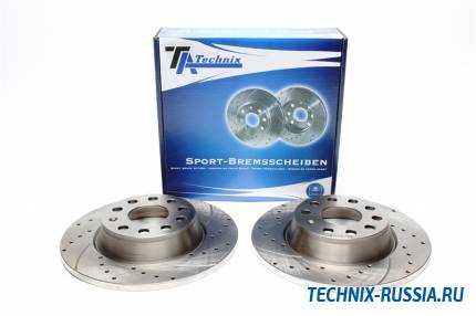 Тормозные диски 286 mm с перфорацией и насечками VW Passat B6 Variant TA-TECHNIX EVOBS1640P