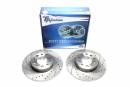 Тормозные диски 278mm с перфорацией и насечками Alfa Romeo Sider TA-TECHNIX EVOBS1660P