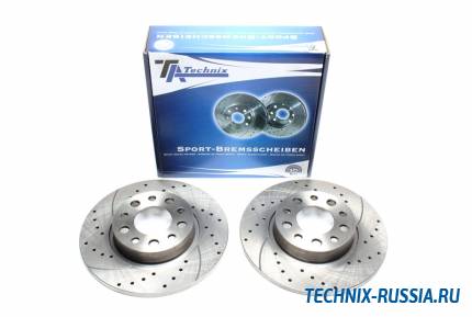 Тормозные диски 278mm с перфорацией и насечками Alfa Romeo 159 TA-TECHNIX EVOBS1660P