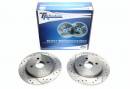 Тормозные диски 259mm с перфорацией и насечками Toyota Yaris P9 TA-TECHNIX EVOBS1681P