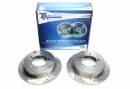 Тормозные диски 262mm с перфорацией и насечками Mitsubishi Pajero II Canvas TA-TECHNIX EVOBS1683P