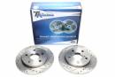 Тормозные диски 259mm с перфорацией и насечками Toyota Auris E15 TA-TECHNIX EVOBS1745P