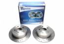 Тормозные диски 281mm с перфорацией и насечками Toyota Camry V30 TA-TECHNIX EVOBS1758P