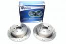 Тормозные диски 302mm с перфорацией и насечками Hyundai Santa Fe III TA-TECHNIX EVOBS1787P
