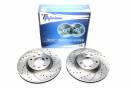 Тормозные диски 283mm с перфорацией и насечками Peugeot 407SW TA-TECHNIX EVOBS20039P