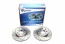Тормозные диски 242mm с перфорацией и насечками Honda CRX I TA-TECHNIX EVOBS2003P