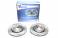 Тормозные диски 256mm с перфорацией и насечками VW Polo 6N1 6N2 TA-TECHNIX EVOBS20043P