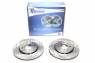 Тормозные диски 256mm с перфорацией и насечками VW Polo 6N1 6N2 TA-TECHNIX EVOBS20043P