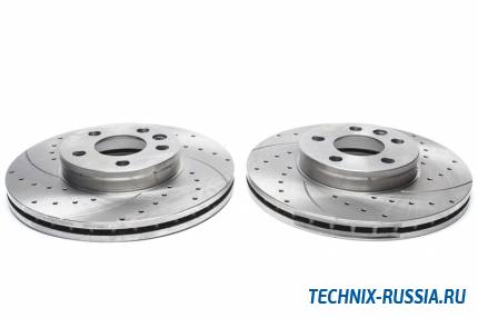 Тормозные диски 300 mm с перфорацией и насечками VW T4 TA-TECHNIX EVOBS20049P
