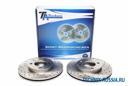 Тормозные диски 239 mm с перфорацией и насечками VW Polo 86C TA-TECHNIX EVOBS2009P