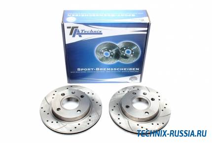 Тормозные диски 239,7mm с перфорацией и насечками Ford Fiesta III+IV TA-TECHNIX EVOBS2013P