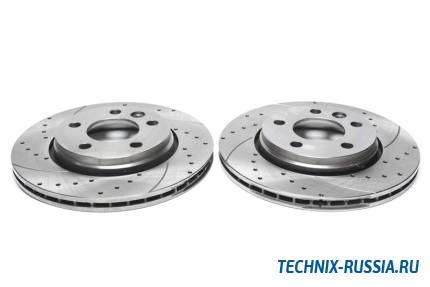 Тормозные диски 294 mm с перфорацией и насечками VW Multivan V TA-TECHNIX EVOBS20167P