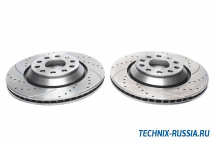 Тормозные диски 310 mm с перфорацией и насечками VW Passat B6 Variant TA-TECHNIX EVOBS20201P