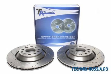 Тормозные диски 310 mm с перфорацией и насечками VW Passat B6 Variant TA-TECHNIX EVOBS20201P