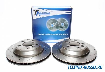 Тормозные диски 330 mm с перфорацией и насечками VW Touareg 7L TA-TECHNIX EVOBS20208P
