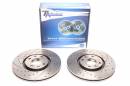 Тормозные диски 302mm с перфорацией и насечками Peugeot 207 TA-TECHNIX EVOBS20240P