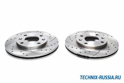 Тормозные диски 247 mm с перфорацией и насечками Peugeot 106 I TA-TECHNIX EVOBS2024P