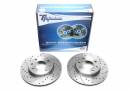 Тормозные диски 247mm с перфорацией и насечками Peugeot 205 II TA-TECHNIX EVOBS2031P