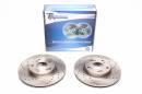 Тормозные диски 282mm с перфорацией и насечками Honda Civic VIII TA-TECHNIX EVOBS20350P