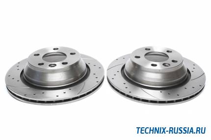 Тормозные диски 314 mm с перфорацией и насечками VW Multivan V TA-TECHNIX EVOBS20354P