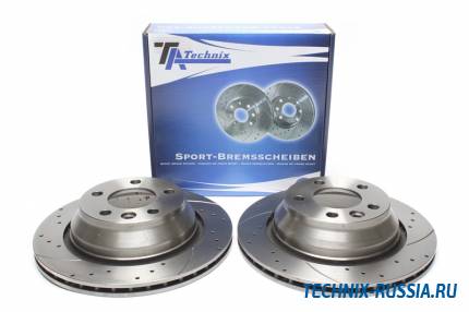 Тормозные диски 314 mm с перфорацией и насечками VW Multivan V TA-TECHNIX EVOBS20354P