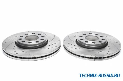 Тормозные диски 288 mm с перфорацией и насечками VW Passat B5 Variant TA-TECHNIX EVOBS20363P