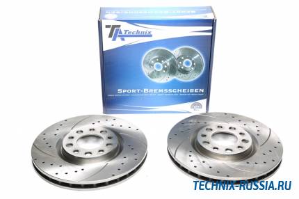 Тормозные диски 305,5mm с перфорацией и насечками Alfa Romeo 159 TA-TECHNIX EVOBS20366P