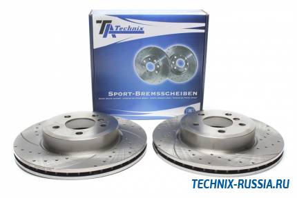 Тормозные диски 325 mm с перфорацией и насечками BMW X3 E83 TA-TECHNIX EVOBS20396P
