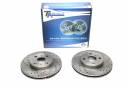 Тормозные диски 255mm с перфорацией и насечками Toyota Yaris P13 TA-TECHNIX EVOBS20431P