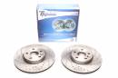 Тормозные диски 300mm с перфорацией и насечками Land Rover Freelander TA-TECHNIX EVOBS20484P