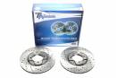 Тормозные диски 238mm с перфорацией и насечками Mazda 323 III Хетчбэк TA-TECHNIX EVOBS2055P