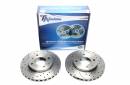 Тормозные диски 257mm с перфорацией и насечками Hyundai Sonata III Y-3 TA-TECHNIX EVOBS2059P