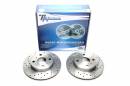 Тормозные диски 238mm с перфорацией и насечками Toyota Corolla Wagon E10 TA-TECHNIX EVOBS2061P