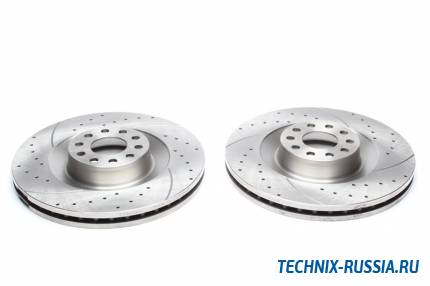 Тормозные диски 360mm с перфорацией и насечками VW Phaeton TA-TECHNIX EVOBS20653P
