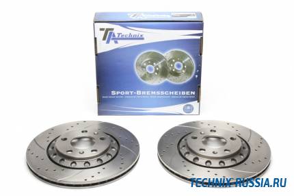 Тормозные диски 310mm с перфорацией и насечками VW Phaeton TA-TECHNIX EVOBS20654P