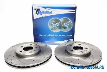 Тормозные диски 320 mm с перфорацией и насечками Audi Q5 8R TA-TECHNIX EVOBS20724P