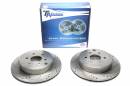Тормозные диски 307,4mm с перфорацией и насечками Nissan Pathfinder III TA-TECHNIX EVOBS20740P
