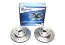 Тормозные диски 255,5mm с перфорацией и насечками Toyota Corolla Wagon E10 TA-TECHNIX EVOBS2077P