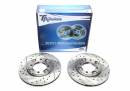 Тормозные диски 257mm с перфорацией и насечками Hyundai Lantra II Wagon TA-TECHNIX EVOBS2078P