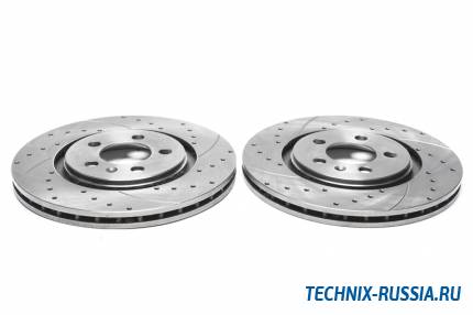 Тормозные диски 280 mm с перфорацией и насечками VW Vento TA-TECHNIX EVOBS2082P