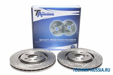 Тормозные диски 280 mm с перфорацией и насечками VW Vento TA-TECHNIX EVOBS2082P