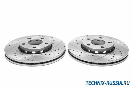 Тормозные диски 288 mm с перфорацией и насечками Audi 100/A4 C4 avant TA-TECHNIX EVOBS2088P