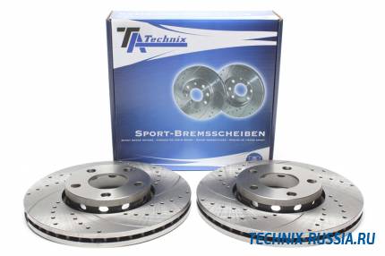 Тормозные диски 288 mm с перфорацией и насечками Audi 100/A4 C4 avant TA-TECHNIX EVOBS2088P