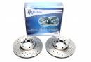 Тормозные диски 258mm с перфорацией и насечками Mitsubishi Pajero I Canvas Top TA-TECHNIX EVOBS2130P