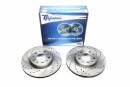 Тормозные диски 280mm с перфорацией и насечками Volvo V70 I TA-TECHNIX EVOBS2234P